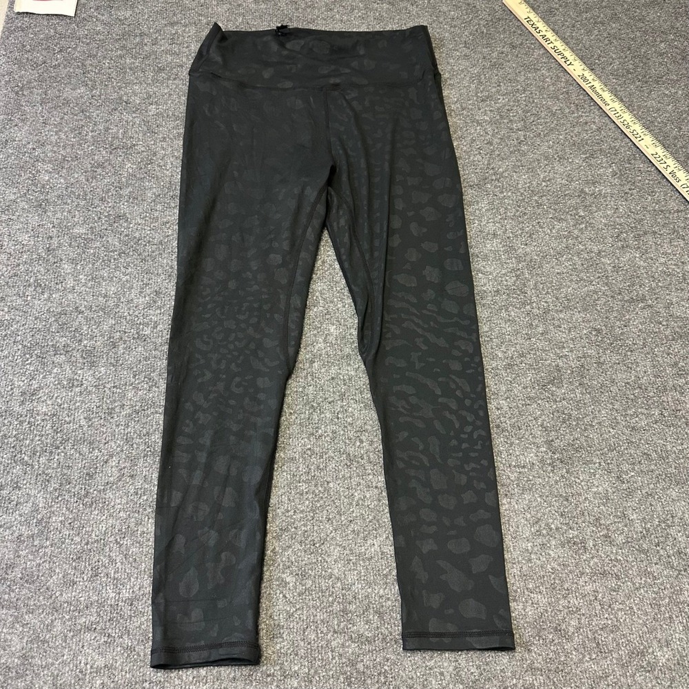 Lululemon Leggings Womens Size 8 Black Leopard Camo High Rise Yoga Pants